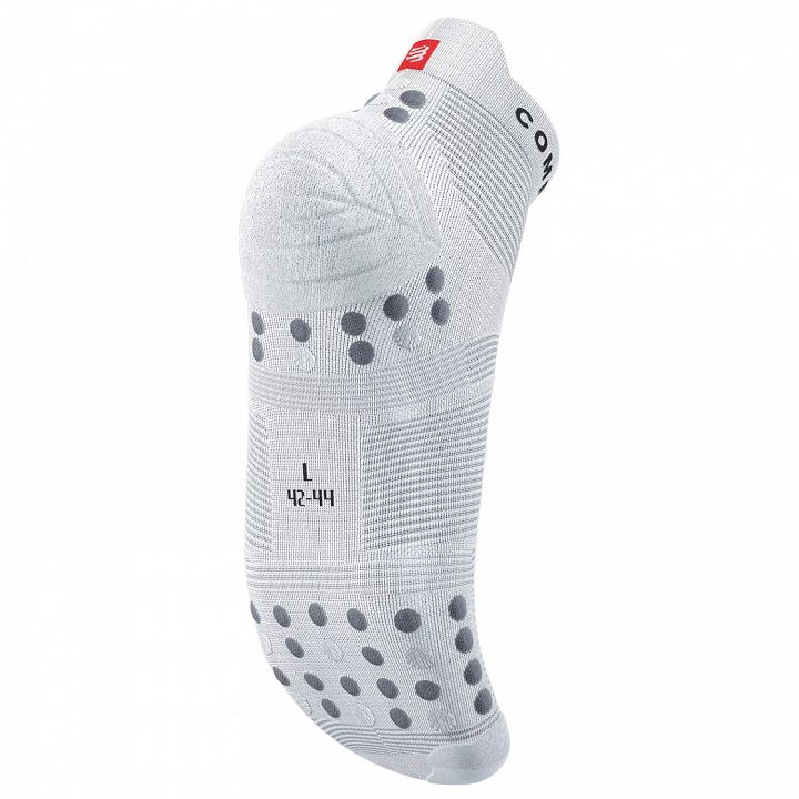 Compressport Pro Racing v4.0 Run Low Socks White / Black